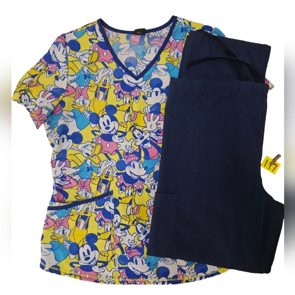 Mickey and friends scrub set